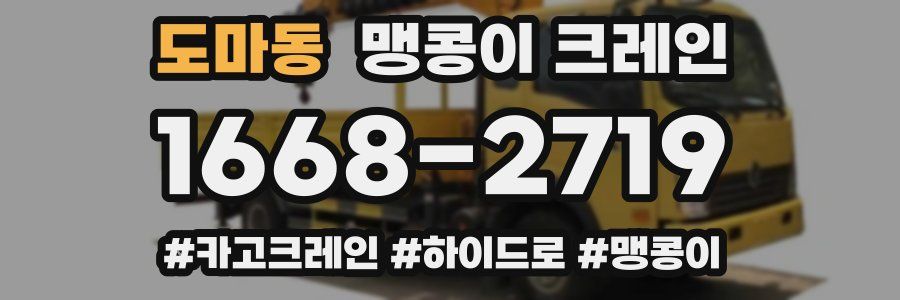 도마동 맹콩이 크레인