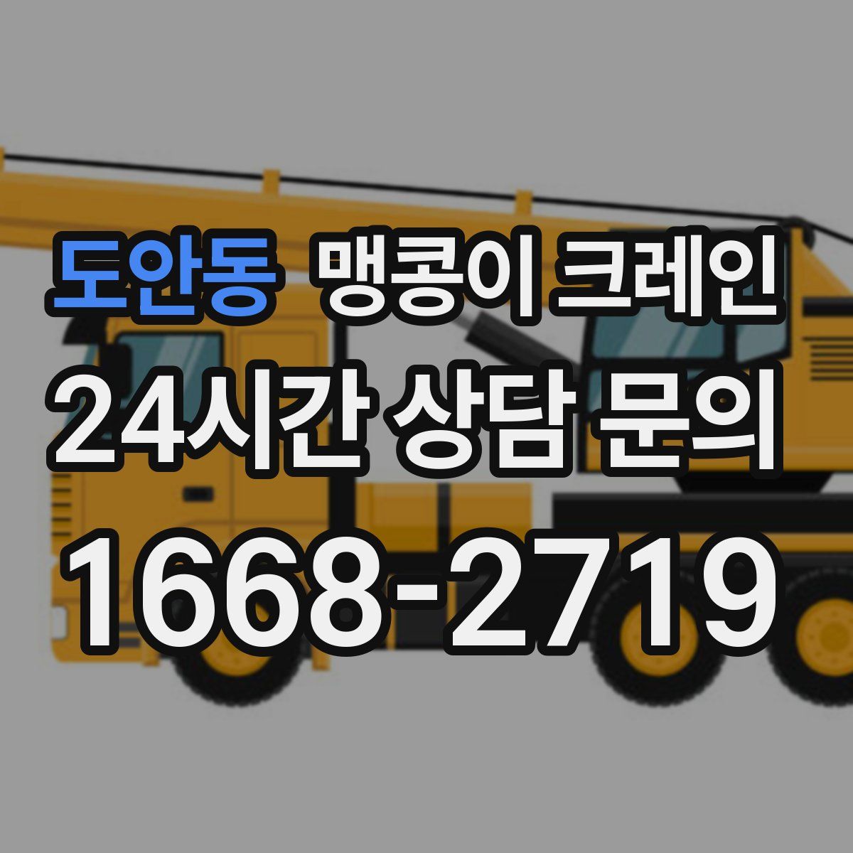 도안동 맹콩이 크레인