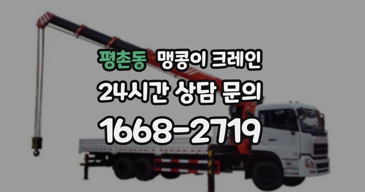 평촌동 맹콩이 크레인