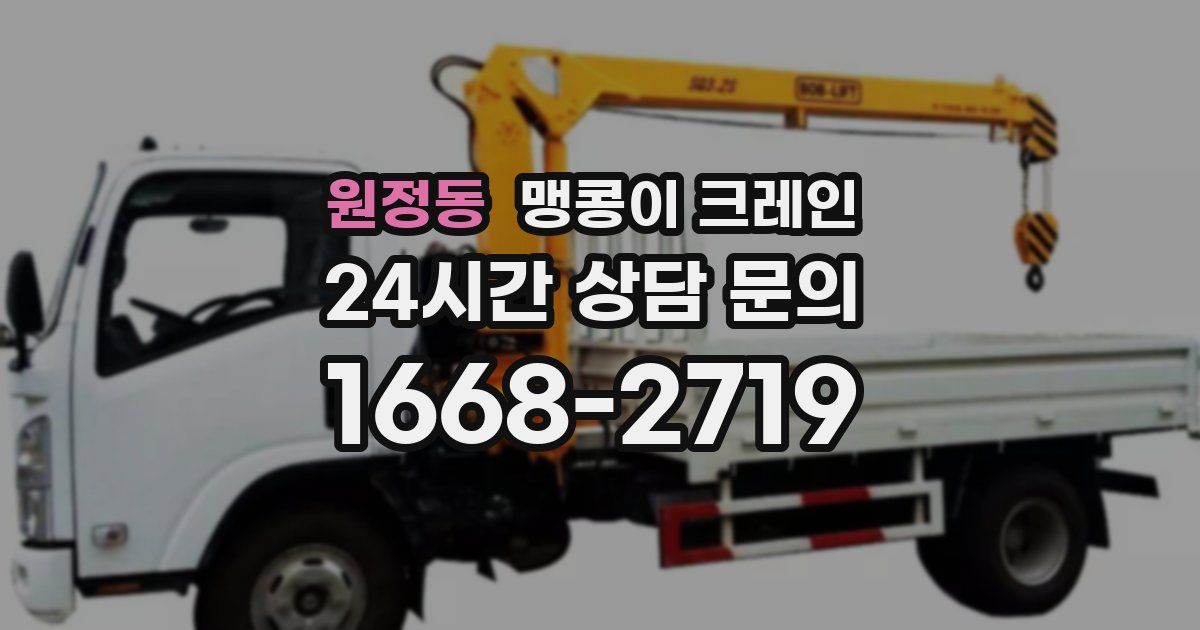 원정동 맹콩이 크레인