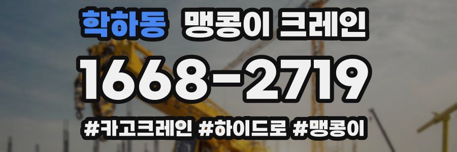 학하동 맹콩이 크레인