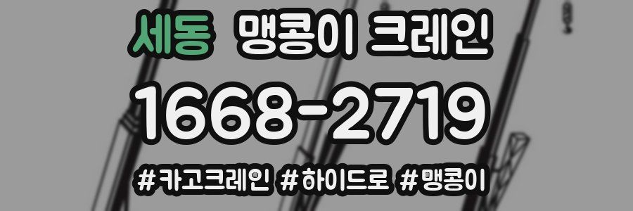 세동 맹콩이 크레인