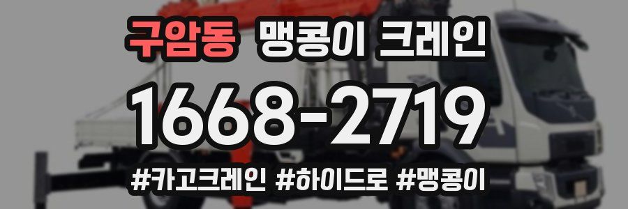 구암동 맹콩이 크레인