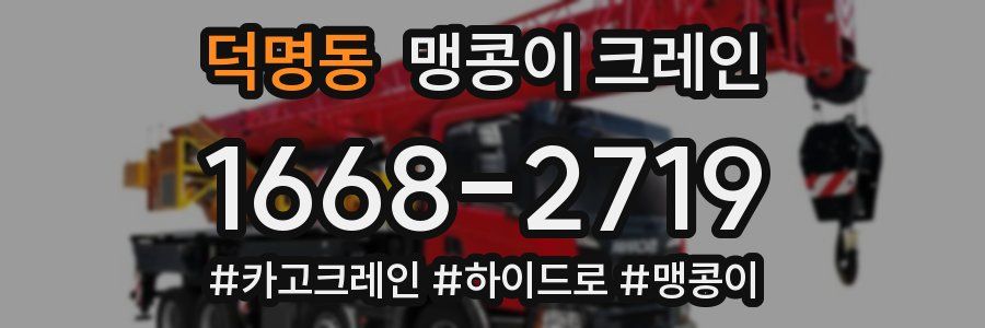 덕명동 맹콩이 크레인