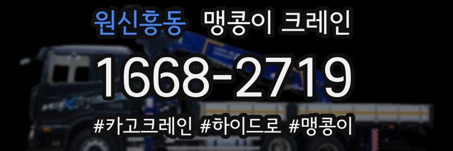 원신흥동 맹콩이 크레인