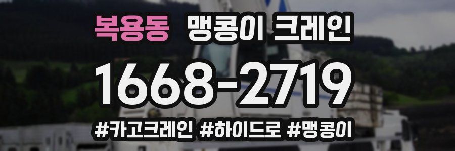 복용동 맹콩이 크레인