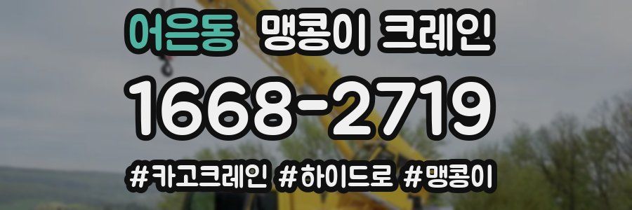 어은동 맹콩이 크레인
