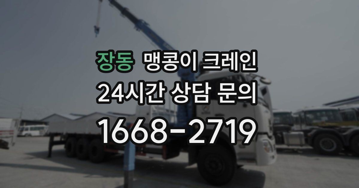 장동 맹콩이 크레인