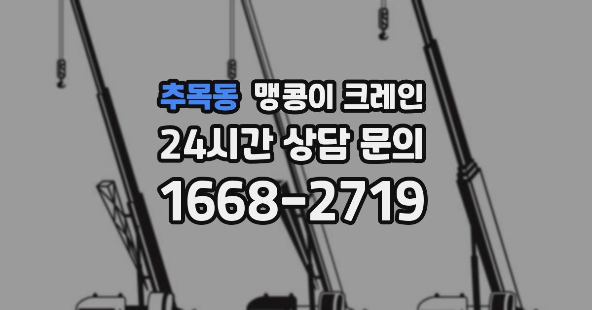 추목동 맹콩이 크레인