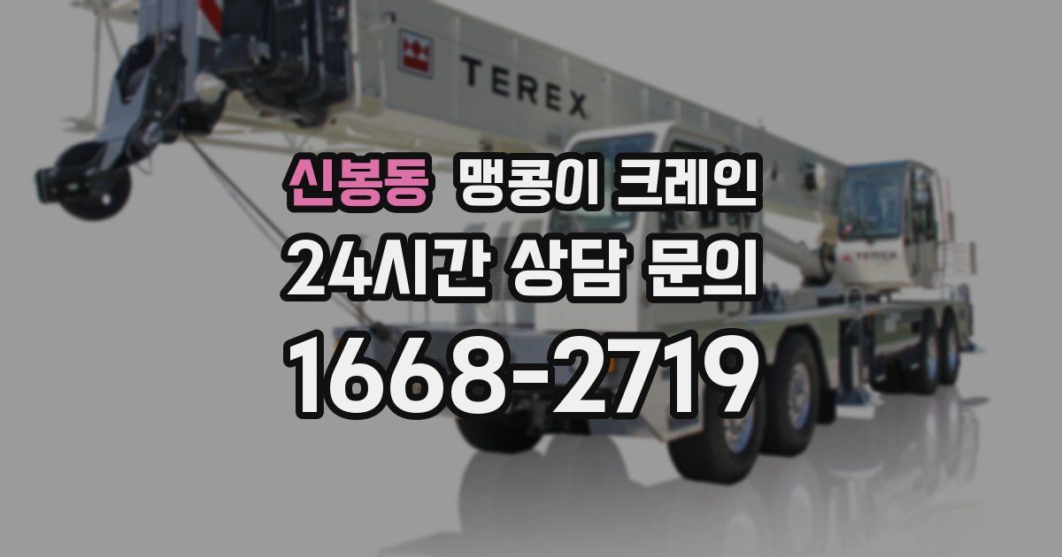 신봉동 맹콩이 크레인