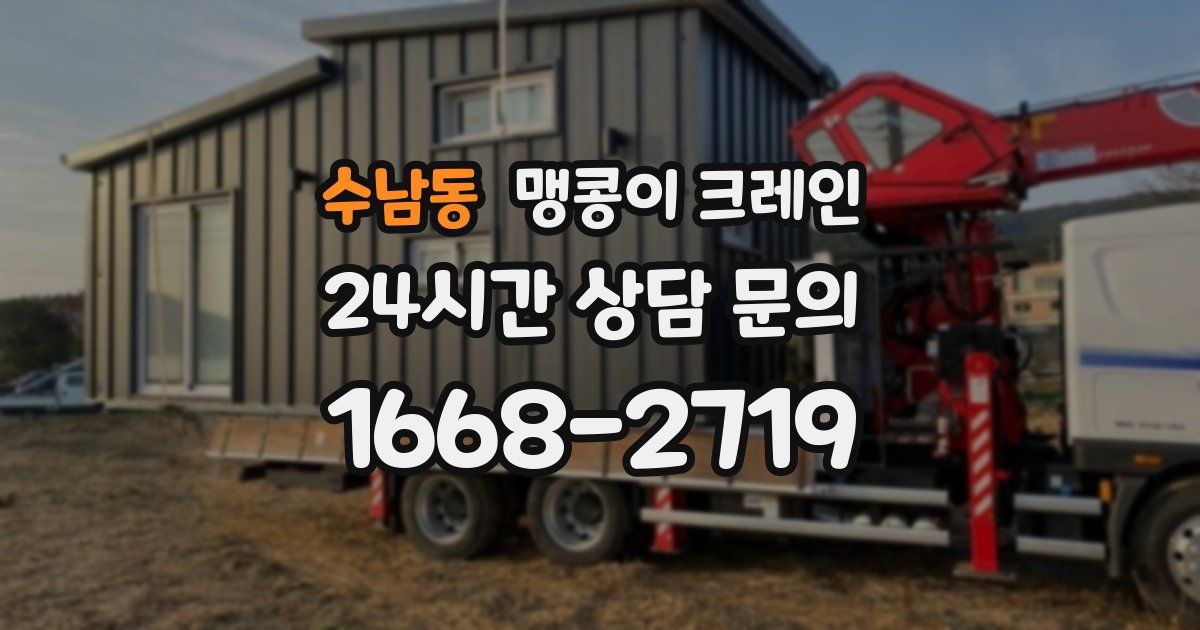 수남동 맹콩이 크레인