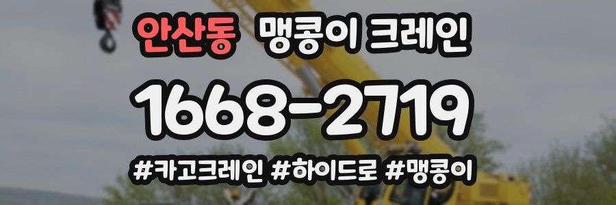 안산동 맹콩이 크레인