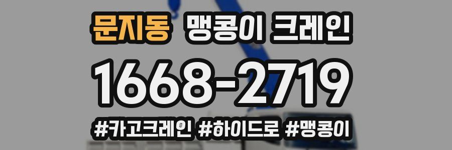 문지동 맹콩이 크레인