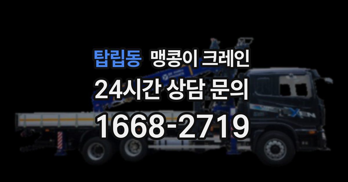 탑립동 맹콩이 크레인