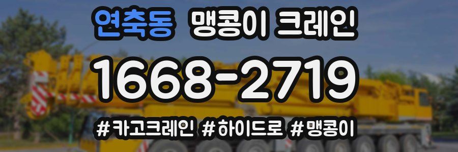 연축동 맹콩이 크레인