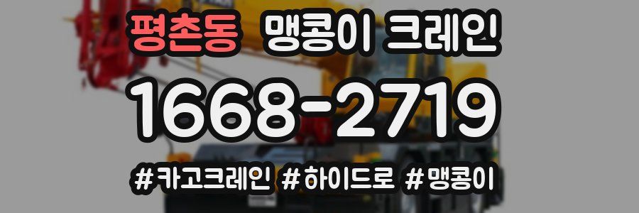 평촌동 맹콩이 크레인