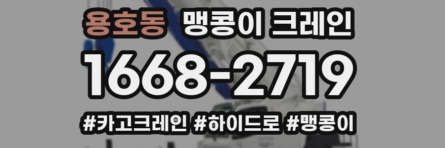 용호동 맹콩이 크레인