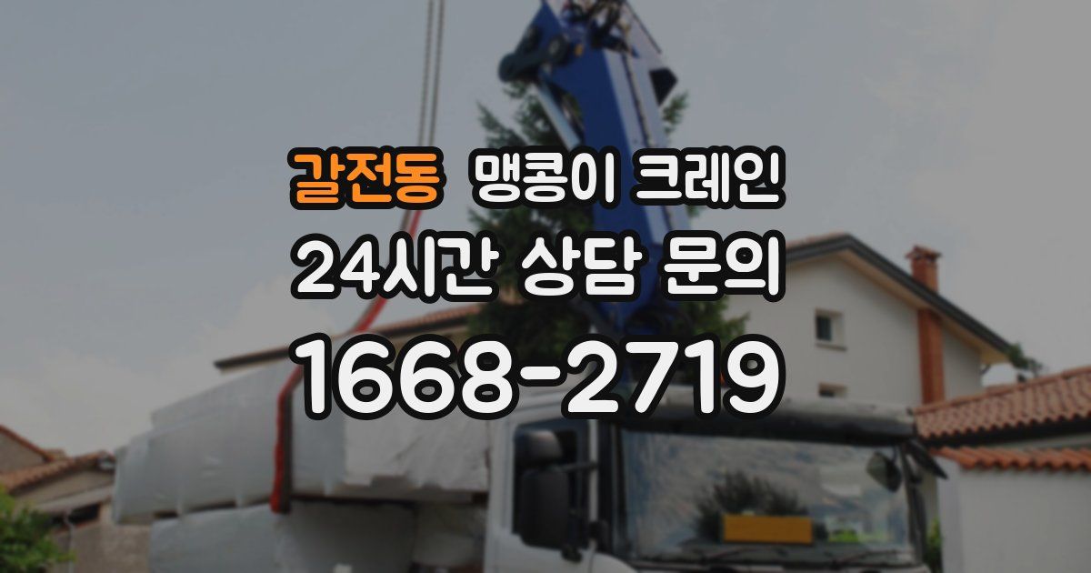 갈전동 맹콩이 크레인