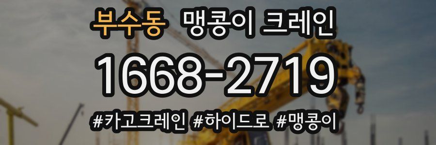 부수동 맹콩이 크레인