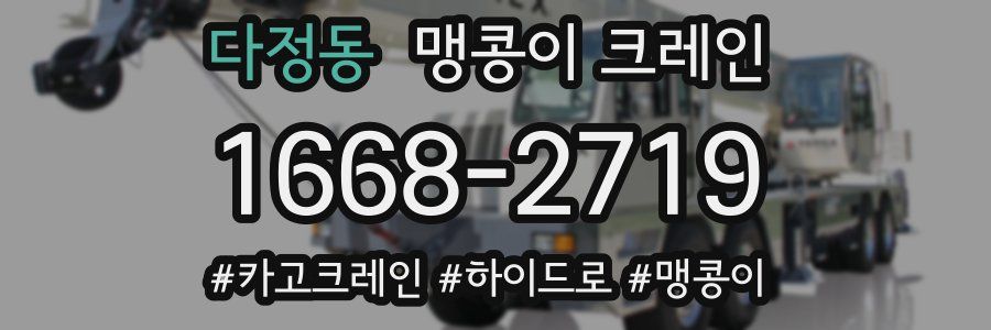 다정동 맹콩이 크레인