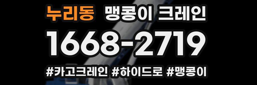 누리동 맹콩이 크레인