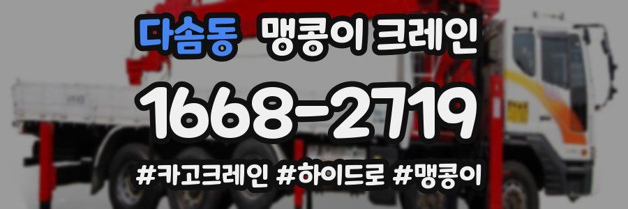 다솜동 맹콩이 크레인