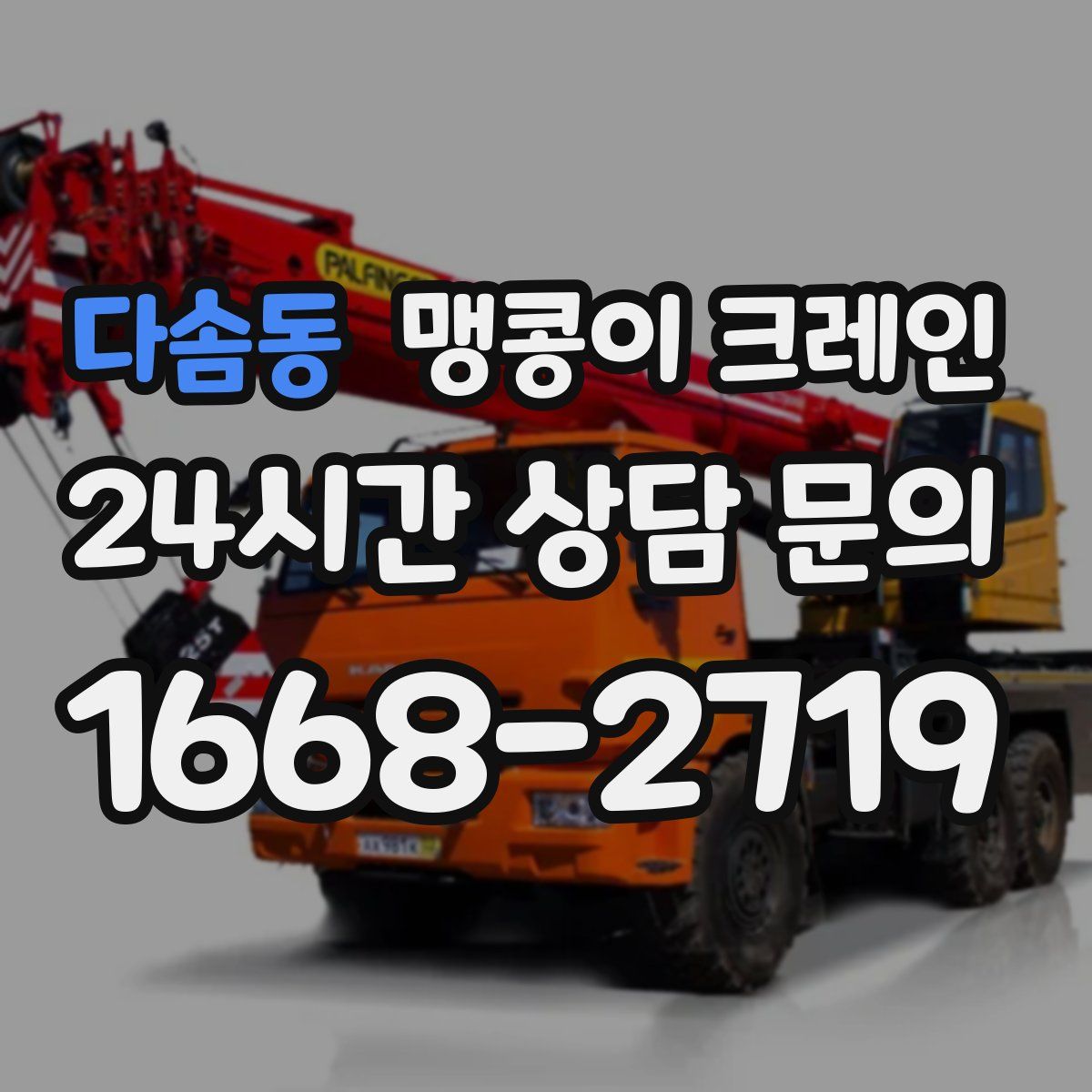 다솜동 맹콩이 크레인