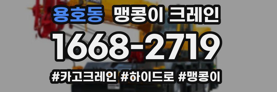 용호동 맹콩이 크레인