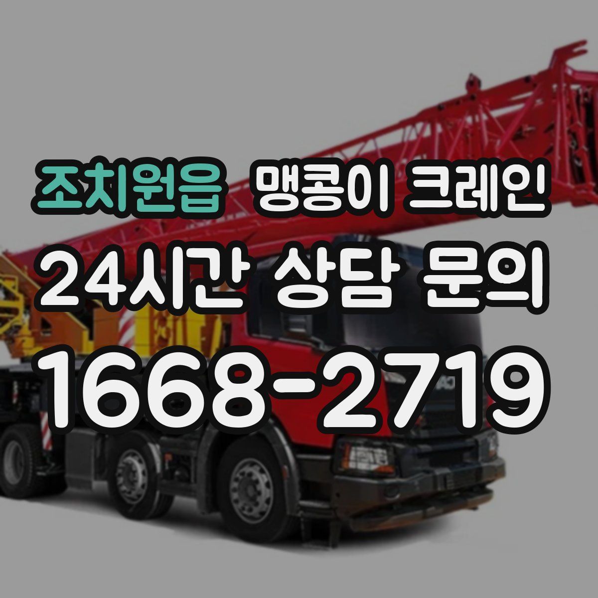 조치원읍 맹콩이 크레인