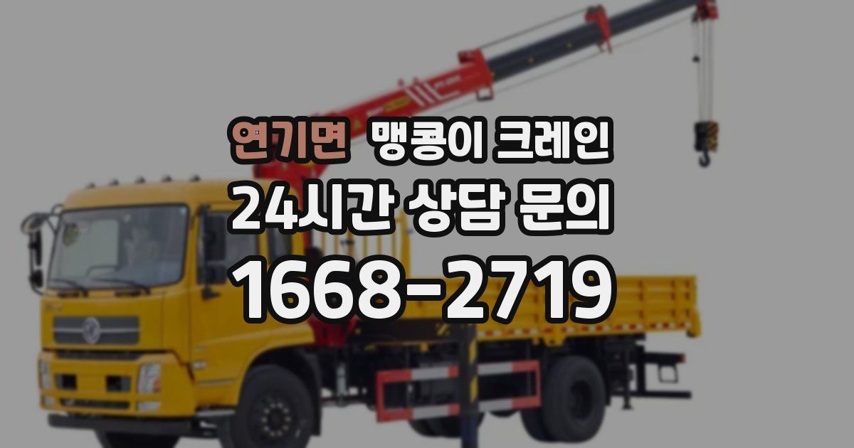 연기면 맹콩이 크레인