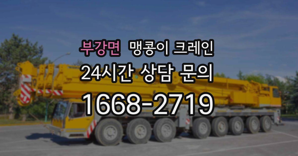 부강면 맹콩이 크레인