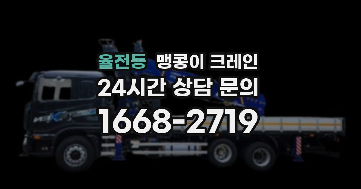 율전동 맹콩이 크레인