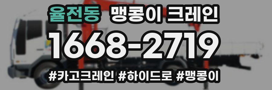 율전동 맹콩이 크레인