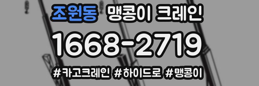 조원동 맹콩이 크레인