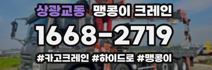 상광교동 맹콩이 크레인