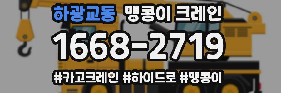 하광교동 맹콩이 크레인