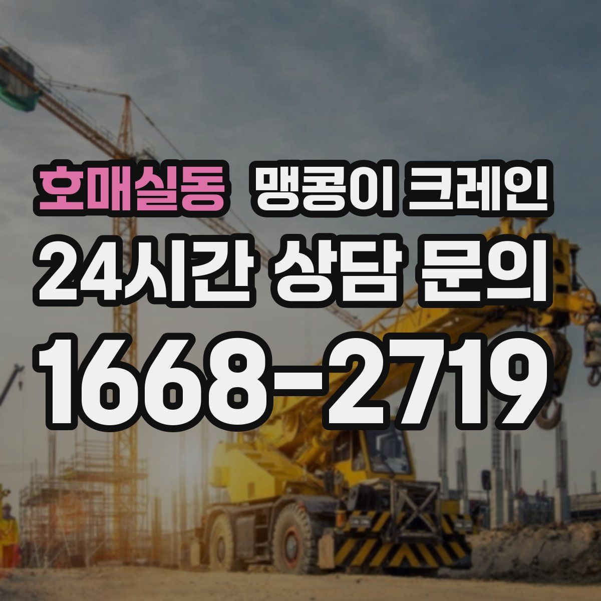 호매실동 맹콩이 크레인