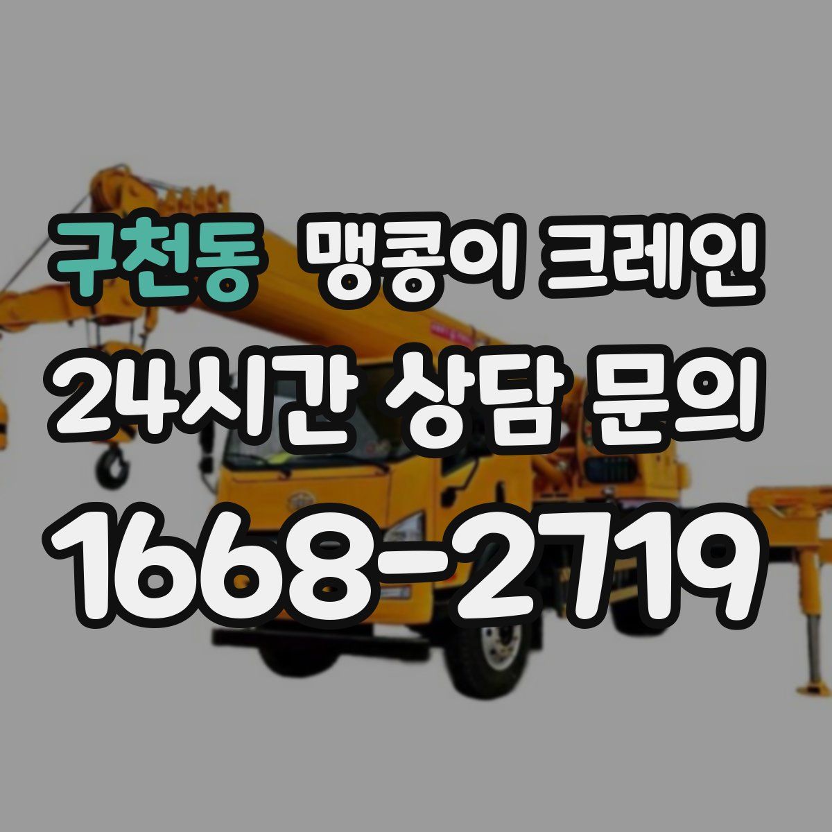 구천동 맹콩이 크레인