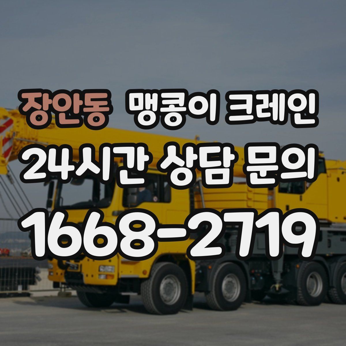 장안동 맹콩이 크레인 성공적인 작업을 위한 핵심 포인트만 정리