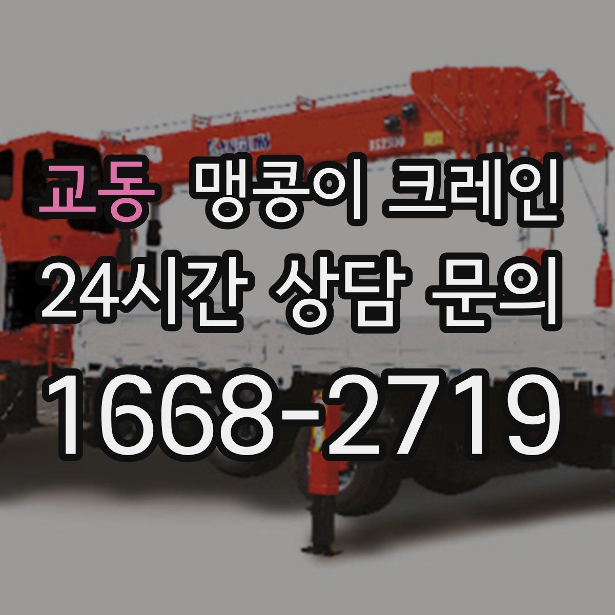 교동 맹콩이 크레인