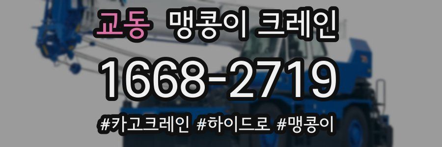 교동 맹콩이 크레인