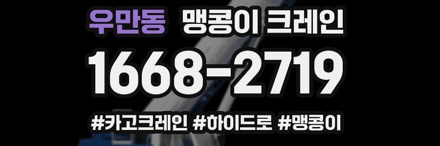 우만동 맹콩이 크레인