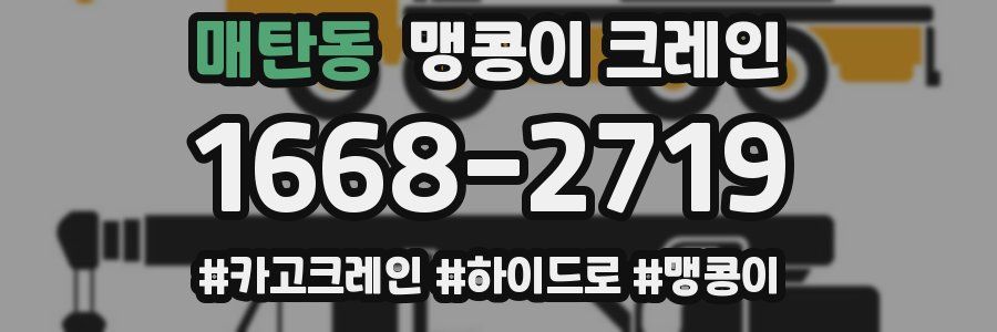 매탄동 맹콩이 크레인