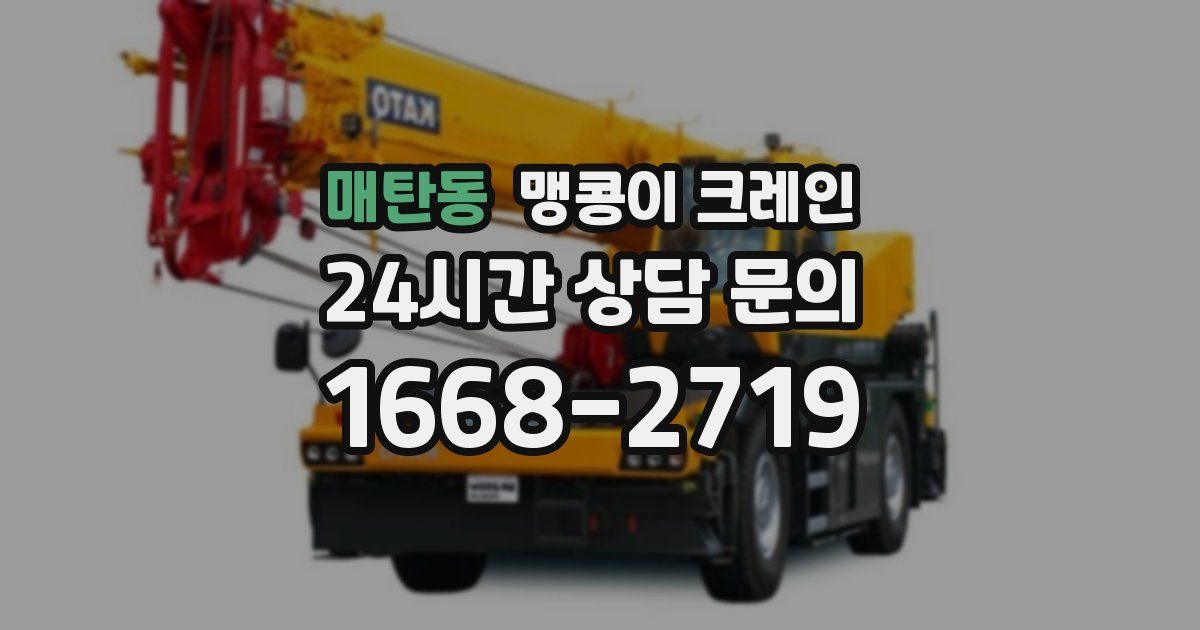 매탄동 맹콩이 크레인