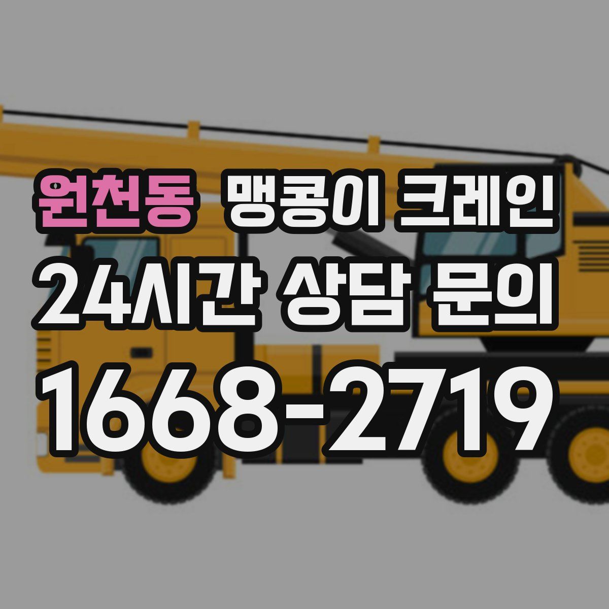원천동 맹콩이 크레인