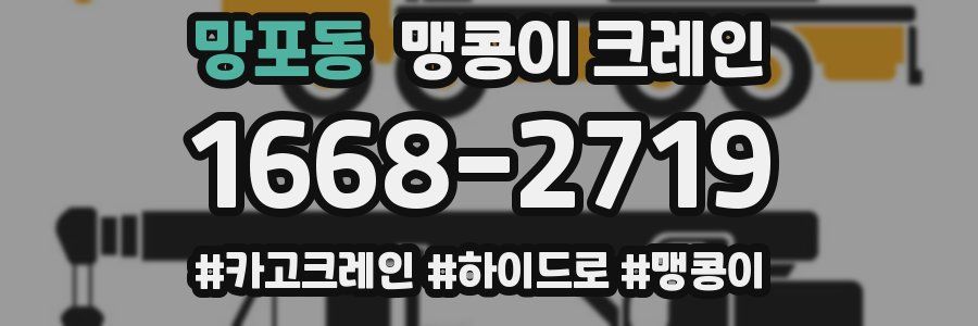 망포동 맹콩이 크레인