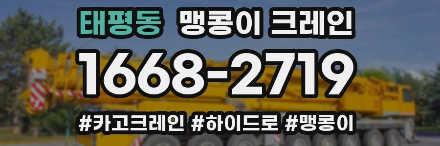 태평동 맹콩이 크레인