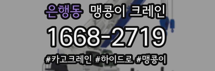 은행동 맹콩이 크레인