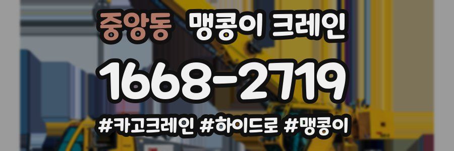 중앙동 맹콩이 크레인
