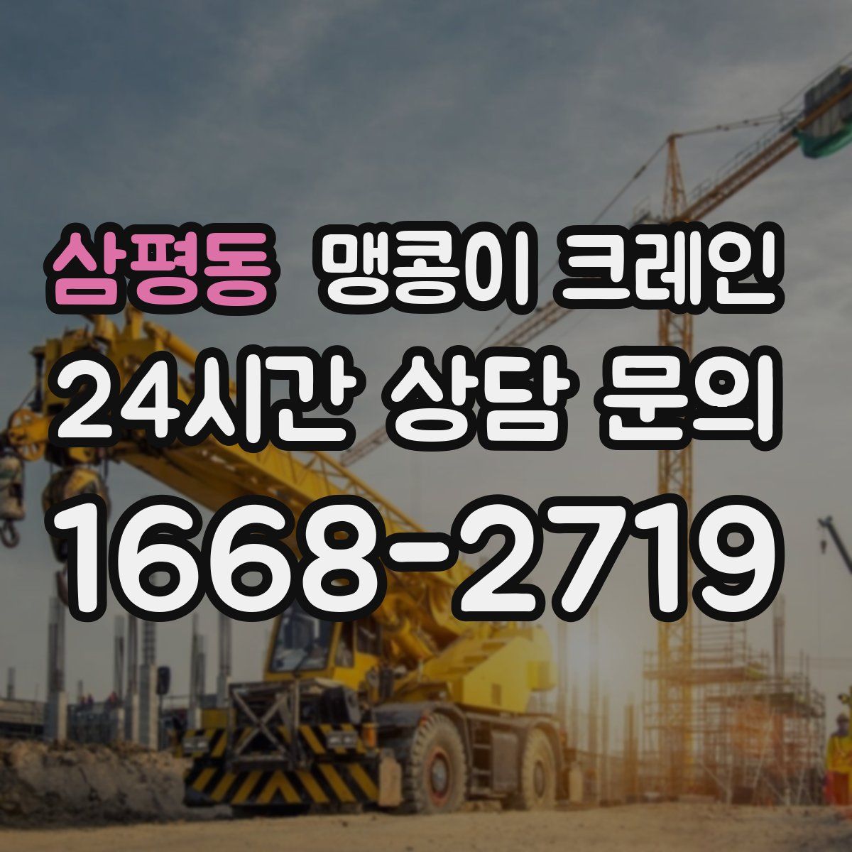 삼평동 맹콩이 크레인